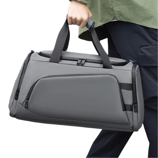 Water Resistant Pu Leather Gym Bag