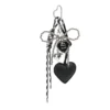 Women Y2K Bow Heart Bag Charm